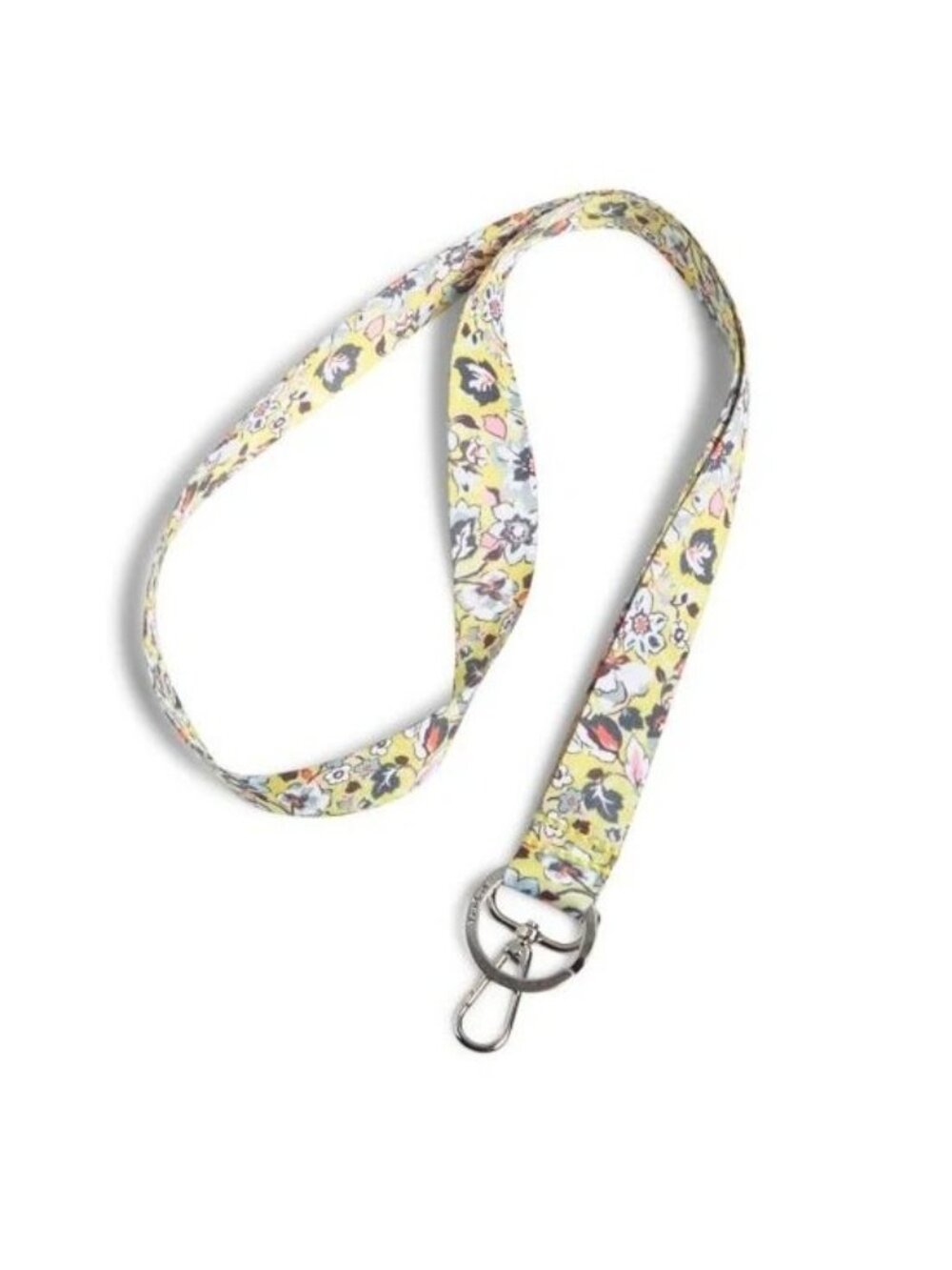 Vera Bradley Wide Lanyard Sunny Garden 18.5" Long NEW with tags Yellow floral